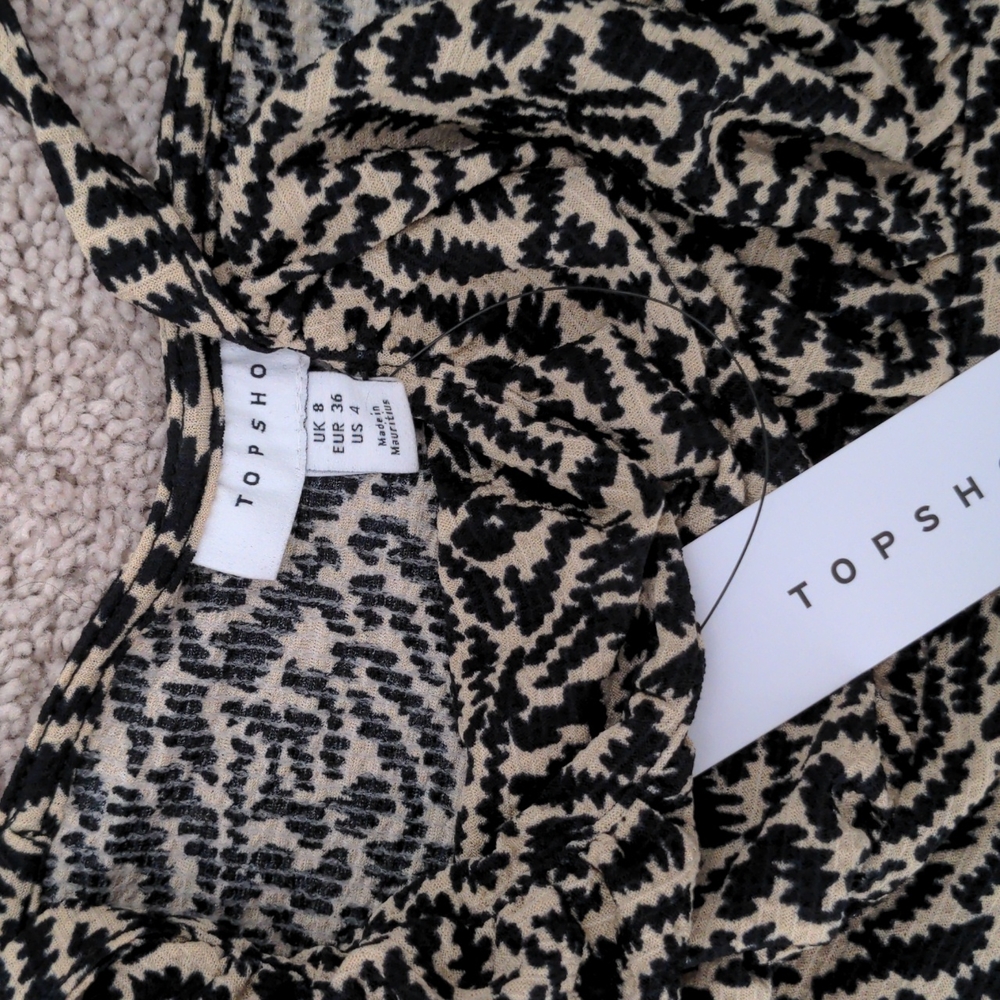 Topshop size 4 romper jumpsuit print - Picture 6 of 10
